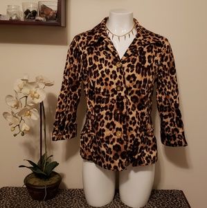 Leopard Print Blouse